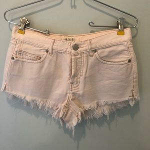 Light Pink Denim Shorts